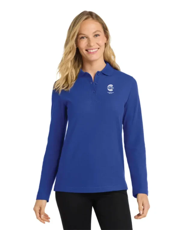 Port Authority® Women's Silk Touch™ Long Sleeve Polo